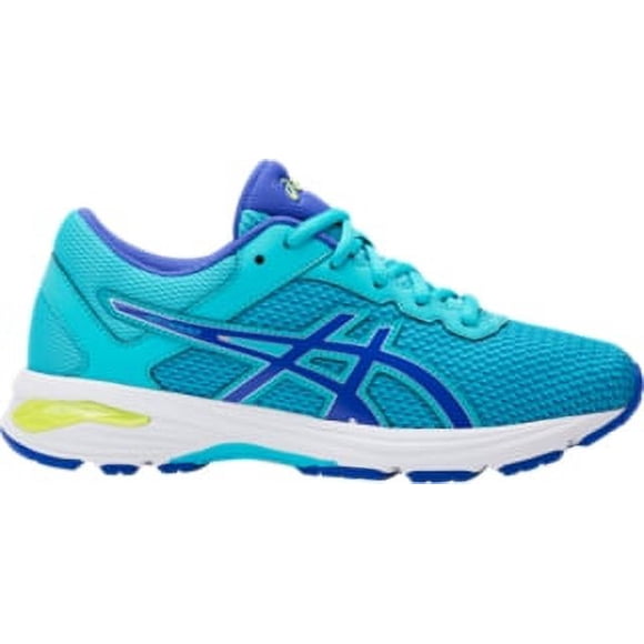 ASICS Kids' GT-1000 6 GS Running Shoes Aquarium/Blue Purple/Lime - C740N.3948