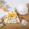 thumbnail image 5 of Robes pour Bébé Robe Tutu Sans Manches Robes d'Été pour Filles avec Chapeaux Deux Pièces Robe de Fée Tout-Petit 110/12, 5 of 5