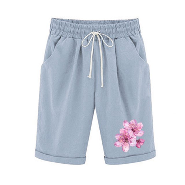 Birdeem Ensemble Haut et Short pour Femmes Shorts à Taille Élastique avec Cordon de Serrage