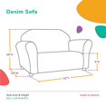 thumbnail image 5 of Keet Roundy Canapé pour Enfants en Denim, Bleu, 5 of 5
