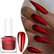 EGNMCR News Metal Nail Polish Metal Mirror Quickly Dry Nail Polish No-Bake Nail Polish 7ml glass nails polish