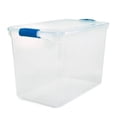 thumbnail image 2 of Homz 112 Quart Heavy Duty Clear Plastic Stackable Storage Containers, 2 Pack, 2 of 9