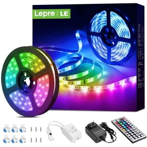 Strip Lights, 16.4ft RGB LED Light Strips Kit with Remote Control, Color Changing LED Strip Lights for Bedroom, Room, Kitchen and TV Decoration