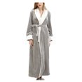 thumbnail image 1 of Youkk Polyester Wrap Yourself In Comfort With Full Length Bathrobe Unique Soft And Warm Wide Range Of Uses grey M, 1 of 6