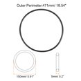 thumbnail image 2 of Uxcell 5pcs Universal Sewing Machine Motor Stretch Belt 471mm 19" Perimeter 3/16" (5mm) Belt Thick, 2 of 5