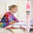 thumbnail image 1 of EQWLJWE Stylo Multicolore, Stylo-Bille Multicolore 10 en 1, Stylo-Bille Rétractable de Noël Mignon Coloré 10 en 1, Stylos-Billes Rétractables, Stylos-Billes pour Fournitures de Bureau et d'École Cadeaux pour Enfants, 1 of 1