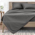 thumbnail image 1 of Bare Home Ultra-Soft Sheet Set - Premium 1800 Collection - Deep Pockets - 3-Pieces - Twin XL, Pinstripe - Gray/White, 1 of 8