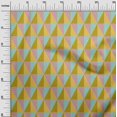 thumbnail image 3 of oneOone Cotton Poplin Yellow Fabric Geometric Sewing Craft Projects Fabric Prints By Yard 42 Inch Wide, 3 of 4