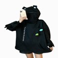 thumbnail image 1 of Frog Sweat à Capuche pour Femmes Saint-Valentin Pull à Fermeture Éclair Dessin Animé Couple Vert TTTG, 1 of 6