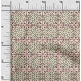 thumbnail image 2 of oneOone Cotton Poplin Light Yellow Fabric Geometric Fair Isle Pattern Sewing Material Print Fabric By The Yard 42 Inch Wide, 2 of 4