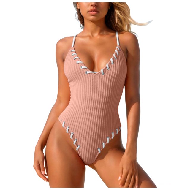 Yammkia Swimsuit One Piece One Piece Swimsuit Women Modest Bathing Suit Quick Dry Full Coverage Swim Suit(Pink,L)