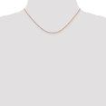 thumbnail image 2 of Collier Chaîne Ropa en Or Rose 14k 16 Pouces.7mm Pendentif Breloque, 2 of 9