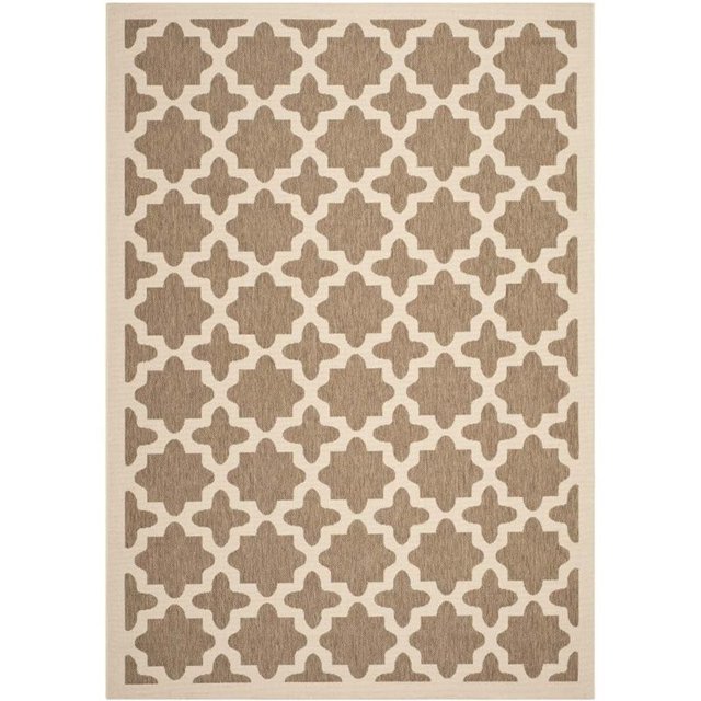 Safavieh Courtyard Brown Indoor Outdoor Rug - 8' x 11'