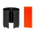 thumbnail image 1 of S SERENABLE Pare-Vent pour Réchaud de Camping Pare-Vent pour Réchaud de Camp pour Barbecue Randonnée BBQ Noir, 1 of 9