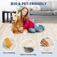 thumbnail image 2 of Garvee Scalloped Area Rugs Modern Bordered Rug, 9x12 Washable Rugs Non-Slip Non-Shedding Rugs Low Pile Indoor Carpet for Living Room Bedroom Office, Beige, 2 of 9