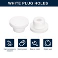 thumbnail image 2 of Unique Bargains 10 Pcs White Plug Holes, T16 Rubber Button Plug for 15mm/0.59' Hole, 2 of 6