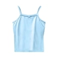 thumbnail image 1 of Plebaso Kids Girls Sleeveless T-Shirt Solid Color Spaghetti Strap Top Tee Baby Summer Clothes, 1 of 6