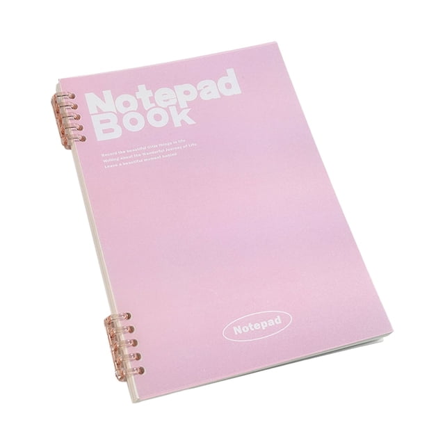 Clearance! beishanbush Notebooks for School Notebook Refillable Notebook and Filler Paper Notebooks College Ruled with Dividers Transparent Covers for Home School One Size Pink