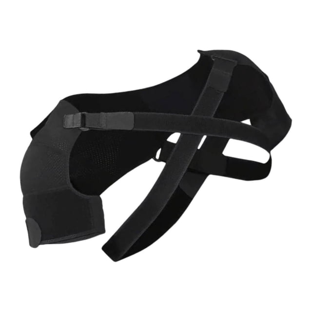 Maoww Orthèse à Double Épaule Protectrice Hommes et Femmes Bandage Thoracique Ajustable Harnais L