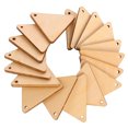 thumbnail image 3 of 100 Pcs Tranches de Triangle DIY avec Trou Pendentif Pièces en Bois Non Finies, 3 of 7