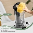 thumbnail image 2 of WHALL  Slow  Masticating Cold Press Juicer Machine: 4" Extra - Large Feed Chute, Reverse Function, for Both Soft and Hard Ingredients 180W, 2 of 6