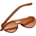 thumbnail image 4 of ORUYROP Heart Shape Sunglasses Rimless Transparent Heart Glasses Colorful Party Favors, 4 of 7
