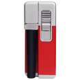 thumbnail image 1 of En 1 Briquet 2 en 1 Flamme Inclinée Coupe-Vent pour Tuyaux Cigares Métal Rechargeable Réglable, 1 of 1