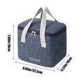 thumbnail image 3 of Meitianfacai Insulated Bento Bag Lunch Bag Insulated Cooler Lunch Bag Portable Picnic Bag, Blue, 3 of 6