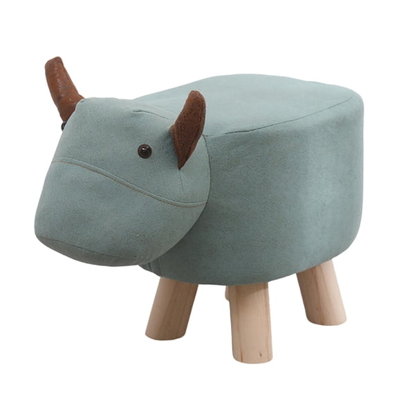 tamizeot Animal Footstool Cute Upholstered Ottoman for green Room Dressing Living Room calf Home