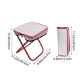 thumbnail image 3 of Miogawg Outdoor Folding Stool Portable Handle Bag Mini Folding Chair Fishing Stool Queueing Zipper Stool Camping Fully Foldable Chair, 3 of 9