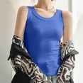thumbnail image 4 of Timegard Going out Tank Tops for Women Ribbed Scoop Neck Sleeveless Tops Skinny Comfy Solid Color Casual, 4 of 7