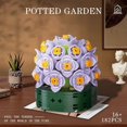 thumbnail image 2 of Garden Purple Yellow Flowers Botanical Collection Set, 182 Pieces Modular Buildings, Decorative Home Office Creative Construction Toy Gifts, 2 of 5