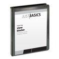 thumbnail image 1 of Just Basics Basic Reliure à Anneaux Ronds, Anneaux de 1 Pouces, 61 % Recyclé, Noir, 1 of 4