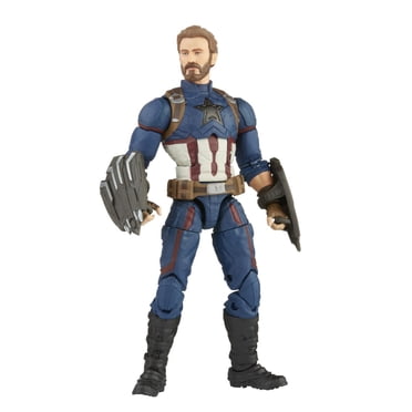 Hasbro Marvel Legends Series 6-inch Scale Action Figure Toy Captain America, Infinity Saga character, Premium Design, Figure and 5 Accessories