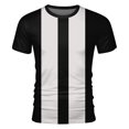 thumbnail image 2 of BOBOGOJP Tee-Shirt à Manches Courtes Col Rond pour Hommes Adultes (Noir,m), 2 of 4