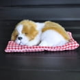 thumbnail image 1 of Cute Simulation Sleeping Puppy Dog Doll Toy with Sound Kid Toy Decoration Gift, 1 of 12