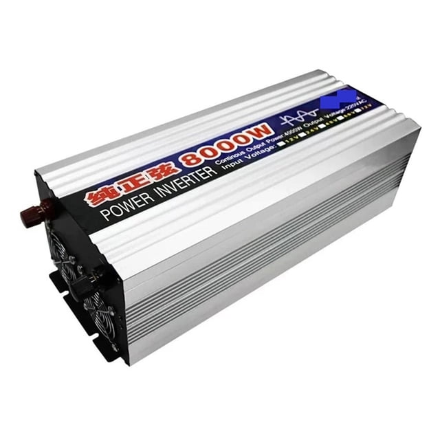 Pure Sine Wave Inverter 4000W 6000W 8000W Power Solar Car Inverter With LED Display DC 12V 24V To AC 110 220 Voltage Converter ,Safety