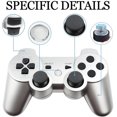 thumbnail image 4 of SAYDY Manette PS3 Sans Fil Bluetooth Manette de Jeu pour Manette SAYDY 3 Manette PS3 Sans Fil Lot de 2 Argent, 4 of 5