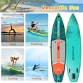thumbnail image 2 of Goplus 11' Inflatable Stand Up Paddle Board for Adults with Kayak Seat Leash Hand Pump,Turquoise, 2 of 10