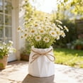 thumbnail image 1 of Dianli Home Decor Rope Plastic Vase Faux Ceramic Decorative Flower Pot European Modern Centerpiece for Living Room Office Tabletop Dried Bouquet Display Decorative Vase Rope Pot, 1 of 6