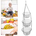 thumbnail image 4 of Fruit Vegetable Basket Fruit Hanger Storage Stand Kitchen Organiz , multi, 4 of 8