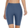 thumbnail image 4 of Shorts de Bain pour Femmes avec Poches Taille Haute Longs, 4 of 7