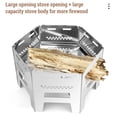 thumbnail image 2 of TFixol Gril de Camping Portable en Acier Inoxydable et Foyer pour Aventures de Cuisine en Plein Air, 2 of 6