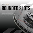 thumbnail image 4 of Max Advanced Brakes - Rear Brake Rotor Set for 2003-2006 Chevy Silverado 1500 HD; GMC Sierra 2500 HD, E-Coated Drilled and Slotted Rotors, Performance Upgrade, 4 of 7