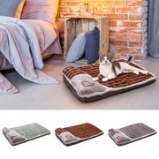 MTBLYS Pet Mat Winter Warm Thickened Dog Bed 400G Plush Comfortable Warm Sleeping Cushion for Pets Indoor Use