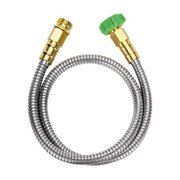 AMERTEER Short Hose Metal Garden Hose Flexible Water Hose Outdoor Watering Landscaping Tools Flexible Hose Extension 3 FT