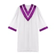 thumbnail image 4 of Rswnyirn Robe Élégante d'Église pour Femmes Hommes Prêtres Luthériens Prédicateurs Robes de Ministre Robe de Soirée Violette M/160, 4 of 5