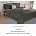 thumbnail image 3 of Softest Cotton Sheets Double Sheet Set Pc Set Thread Count Sateen Bedding Deep Pocket Sheets Cooling Sheets Double Size Sheets Breathable Bed Set (), 3 of 9