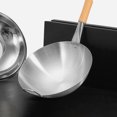 thumbnail image 3 of Wok à Frire Manche en Bois Wok à Frire Wok de Cuisine Outil de Cuisson Wok de Cuisson Portatif, 3 of 6