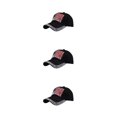 thumbnail image 4 of Decodeary Casquette de Baseball à la Mode Ajustable et Protégée du Soleil Chapeau Multicolore Noir 3Set, 4 of 6